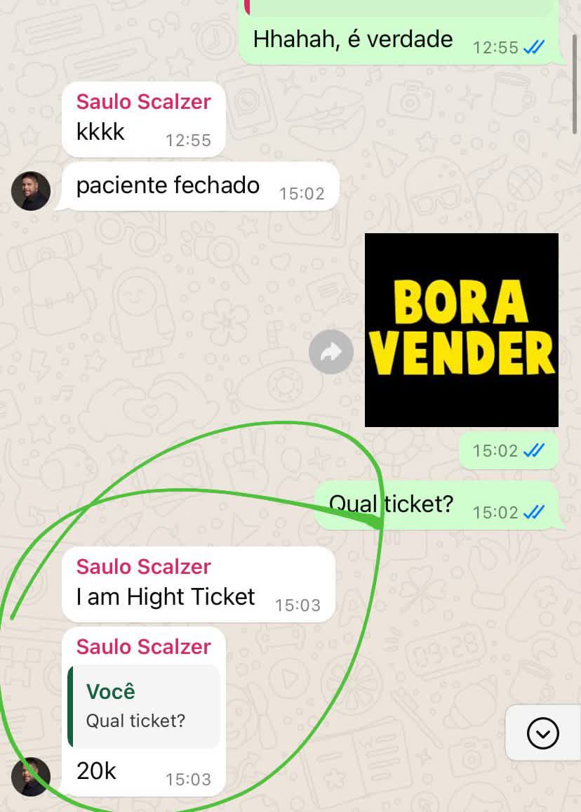 Resultado relatado por Dr. Saulo Scalzer